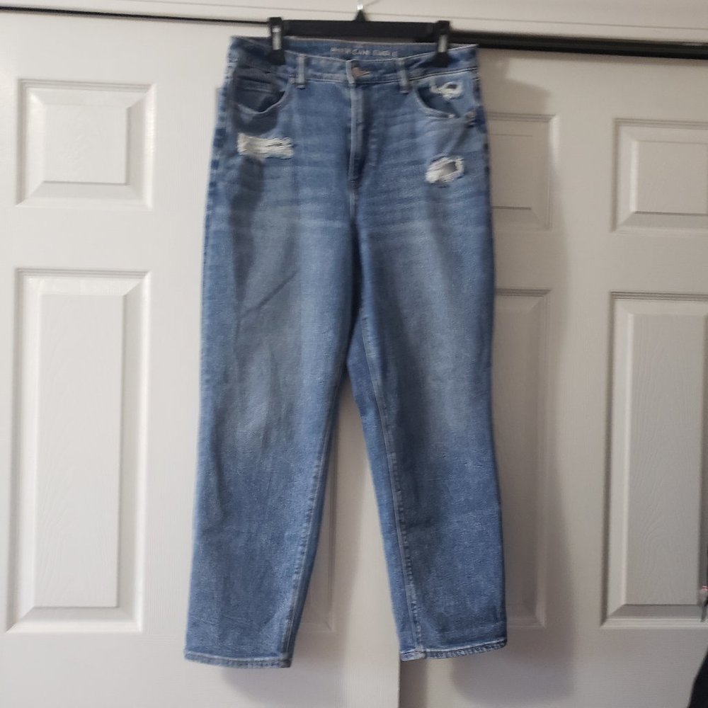 American Eagle Mom Straight Jeans Size 14 Stretch